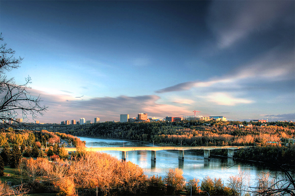 Edmonton Skyline with Bridge